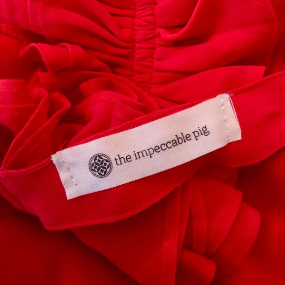 Red Ruffle Tank (From The Impeccable Pig) - Picture 3 of 3